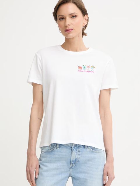 MC2 Saint Barth T-shirt damski bawełniany - zdjęcie produktu nr 1