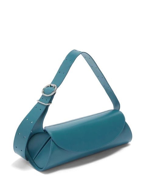 Jil Sander small Cannolo Iconic Line shoulder bag - Blue