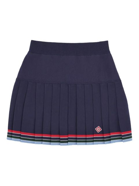 Casablanca pleated mini skirt - Blue - zdjęcie produktu nr 1