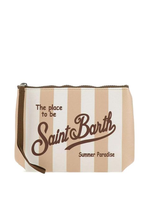 MC2 Saint Barth Aline Stripes Pop clutch bag - Neutrals - zdjęcie produktu nr 1