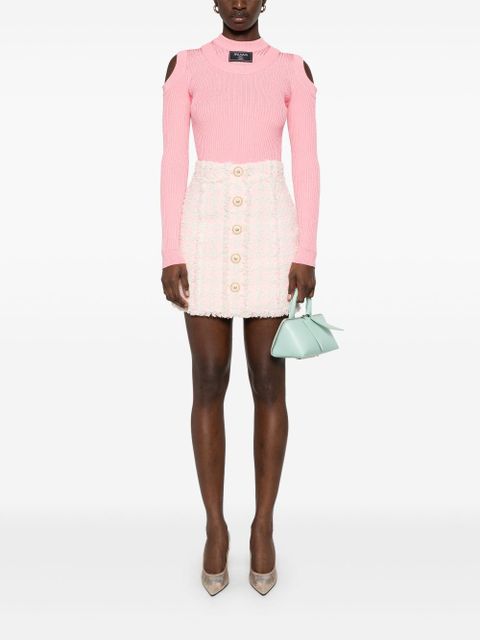 Balmain tweed mini skirt - Pink - zdjęcie produktu nr 2