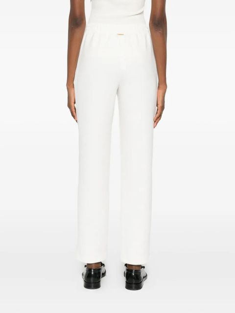 TWINSET elasticated-waistband trousers - White