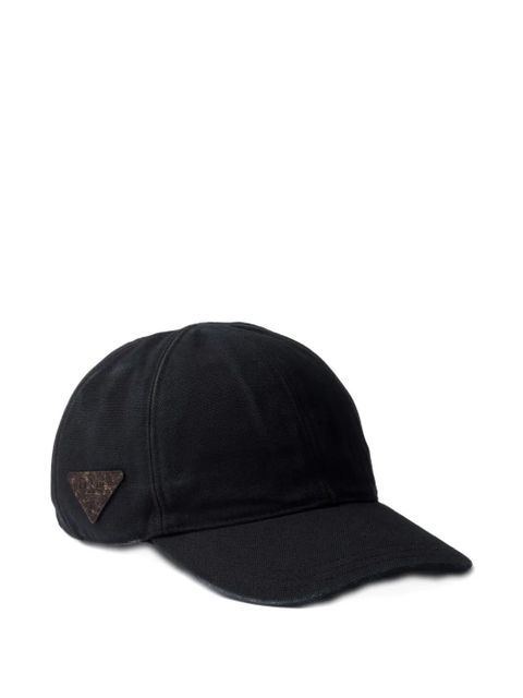 Prada triangle-logo baseball cap - Black - zdjęcie produktu nr 1