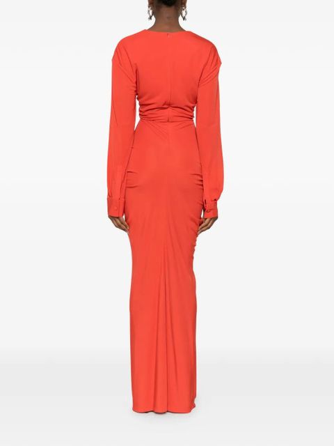 Christopher Esber Vivenda Drape maxi dress - Orange