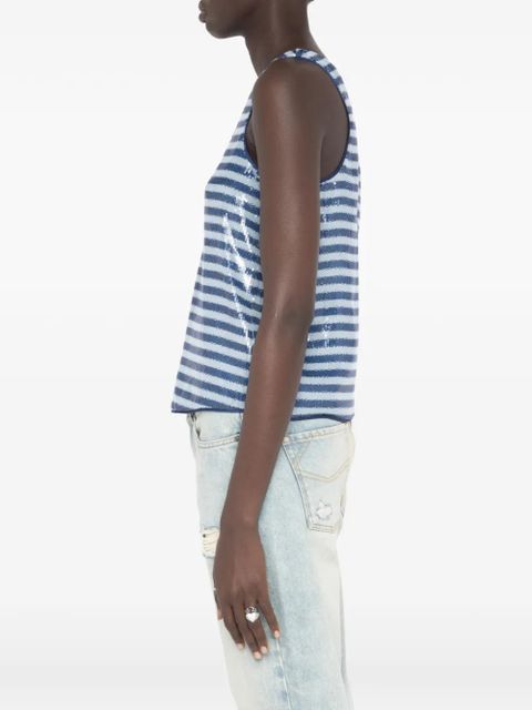 Zadig&Voltaire Tarys sequined tank top - Blue