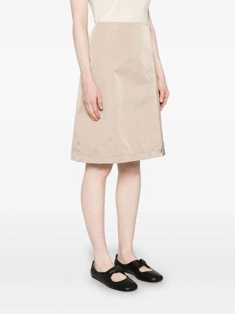 Moncler A-line midi skirt - Neutrals