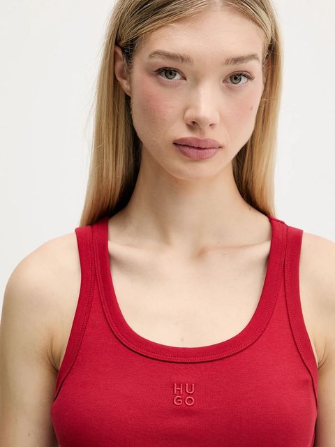 HUGO top damski kolor czerwony 50514489