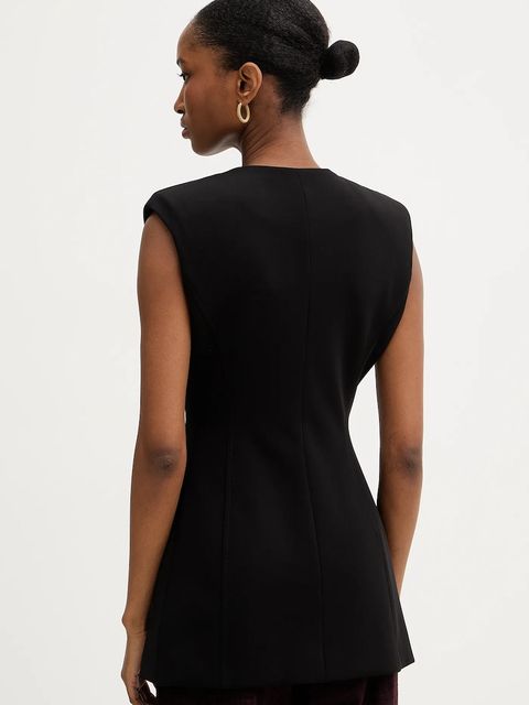 Pinko kamizelka kolor czarny jednorzędowa 106070 A04I - zdjęcie produktu nr 2