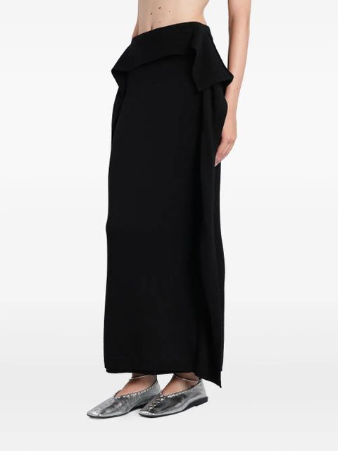 ENTIRE STUDIOS layered draped skirt - Black