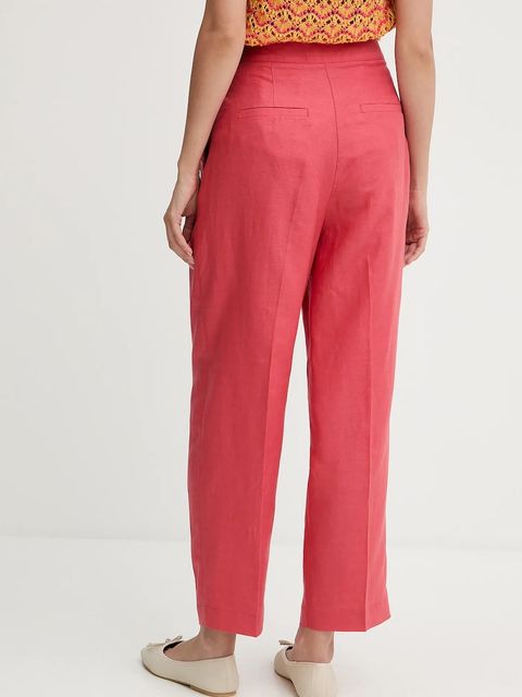 United Colors of Benetton spodnie z domieszką lnu