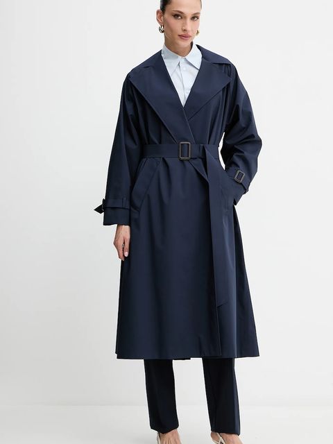 Weekend Max Mara płaszcz FATTO kolor granatowy 2525026011600 - zdjęcie produktu nr 1