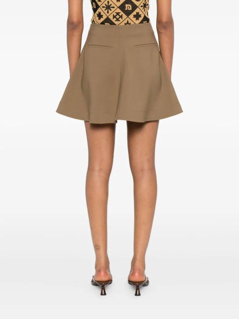 Nanushka stretch a-line skirt - Brown