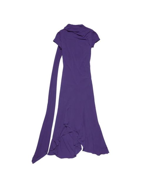 Acne Studios draped asymmetric dress - Purple - zdjęcie produktu nr 1