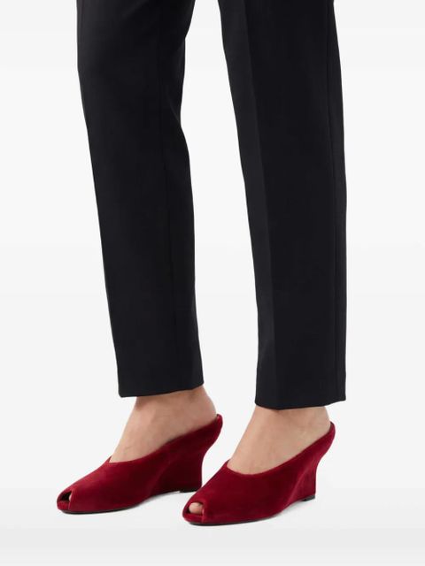 TOTEME 90mm peep toe heeled sandals - Red