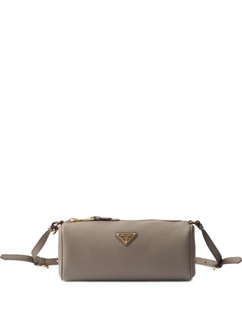 Prada leather shoulder bag - Grey - zdjęcie produktu nr 1