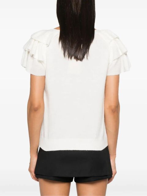 TWINSET knitted T-shirt - Neutrals