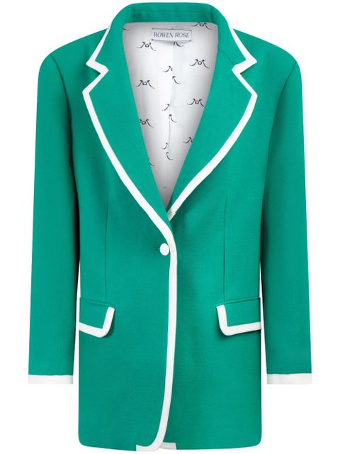 Rowen Rose wool oversized blazer - Green - zdjęcie produktu nr 1