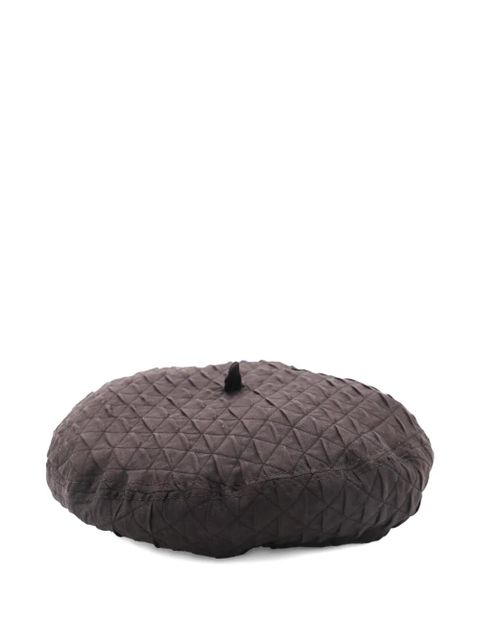 Loro Piana silk beret - Brown - zdjęcie produktu nr 1