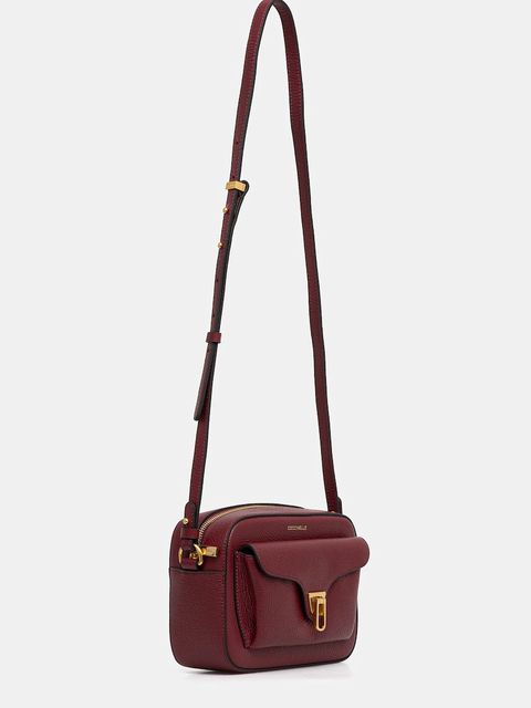 Coccinelle torebka skórzana kolor bordowy E1 MF6 15 02 01 - zdjęcie produktu nr 2