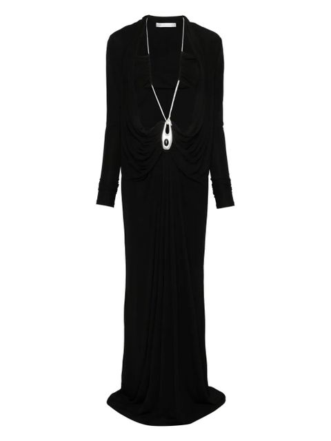 Christopher Esber draped jersey maxi dress - Black - zdjęcie produktu nr 1