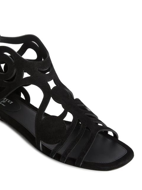 PUCCI low Gladiator sandals - Black