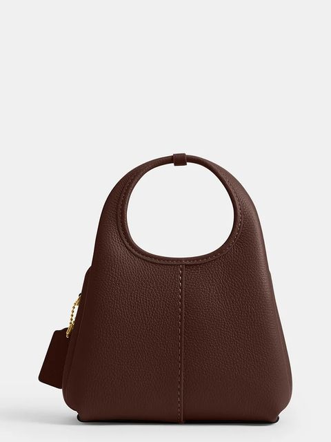 Coach torebka skórzana Lana 19 kolor brązowy CCY32