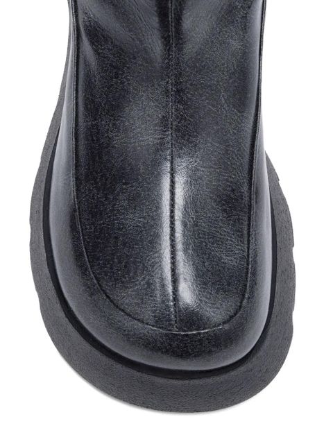 GANNI Kat pull-tab platform boots - Grey