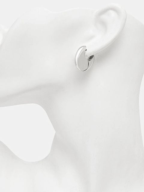 Tom Wood kolczyki srebrne Pebble Hoops Medium V1