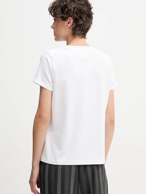 Dkny t-shirt KNIT TOPS damski kolor biały P5MOHWNA