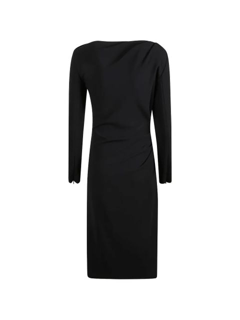 Max Mara draped long-sleeve midi dress - Black - zdjęcie produktu nr 2