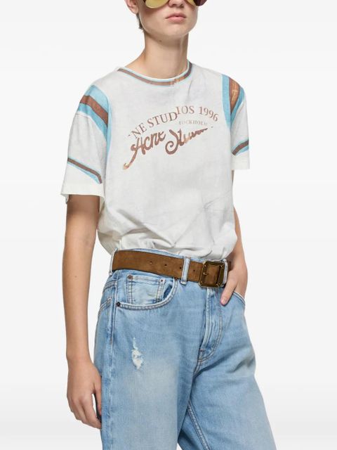 Acne Studios logo-print T-shirt - White