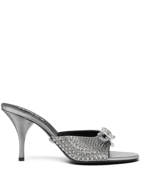 Versace 85mm leather mules - Silver - zdjęcie produktu nr 1