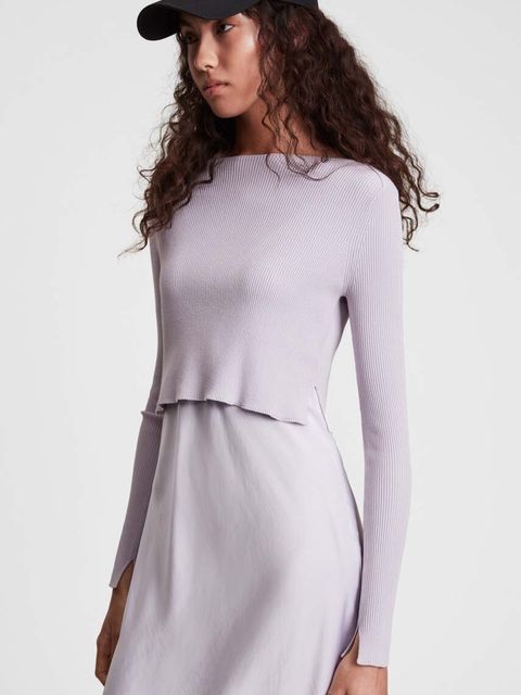 AllSaints sukienka i sweter HERA DRESS