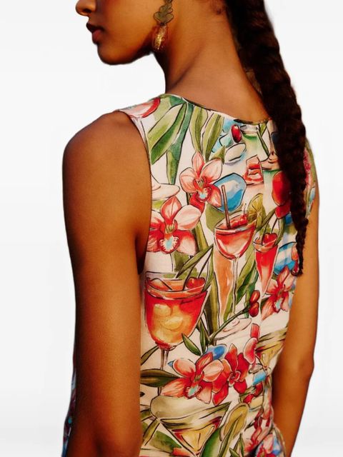 FARM Rio V-neck vest - White