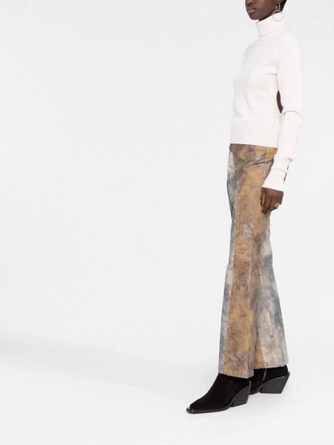 MM6 Maison Margiela open-back roll-neck top - Neutrals