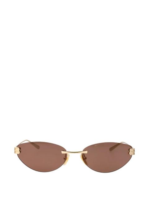 Balenciaga Eyewear oval-frame sunglasses - Gold - zdjęcie produktu nr 1