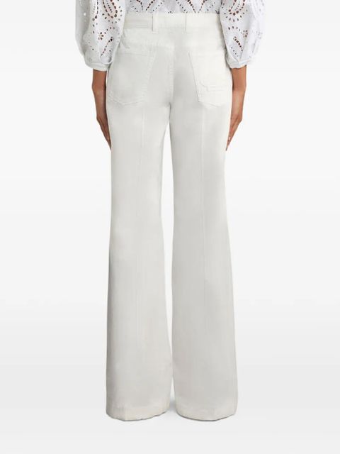 ETRO Pegaso-embroidery cotton jeans - White - zdjęcie produktu nr 2
