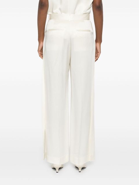 TOTEME crepe de chine trousers - Neutrals