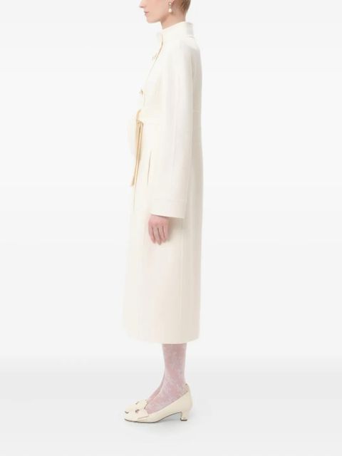 Valentino Garavani Compact Drap coat - White