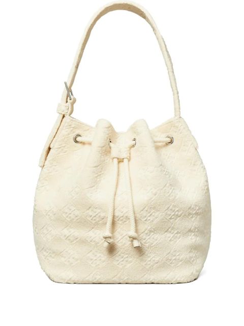 Tory Burch textured bucket bag - White - zdjęcie produktu nr 1