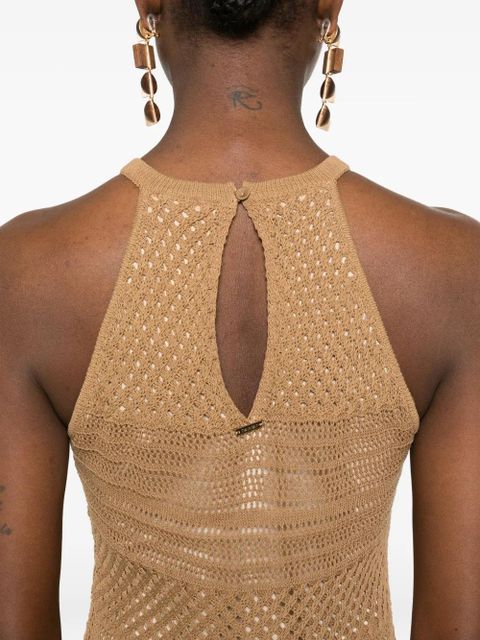 TWINSET crochet mini dress - Neutrals