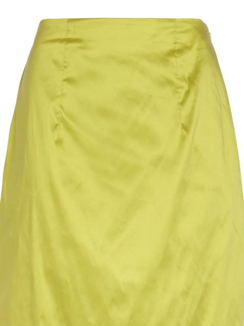 Simone Rocha satin-finish darted skirt - Green - zdjęcie produktu nr 2