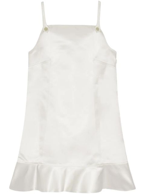 GANNI flared-hem satin mini dress - Neutrals - zdjęcie produktu nr 1