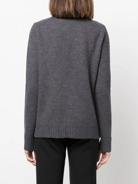 Jil Sander V-neck wool cardigan - Grey - zdjęcie produktu nr 2