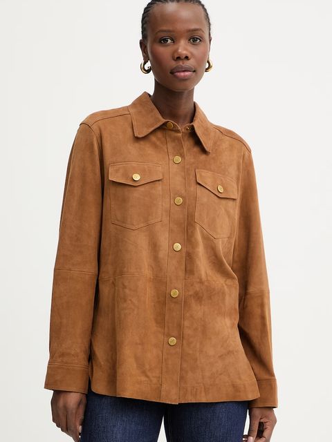 Luisa Spagnoli koszula damska zamszowa Varenne A - zdjęcie produktu nr 1