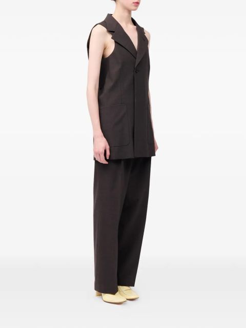 MM6 Maison Margiela sleeveless waistcoat - Brown