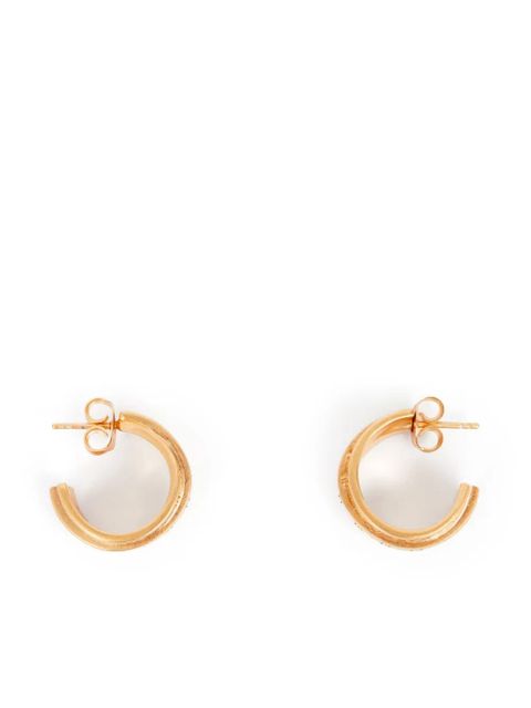 MM6 Maison Margiela triple-logo earrings - Gold