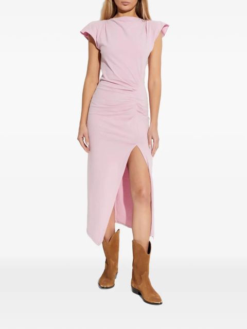 ISABEL MARANT ruched slit dress - Pink - zdjęcie produktu nr 2