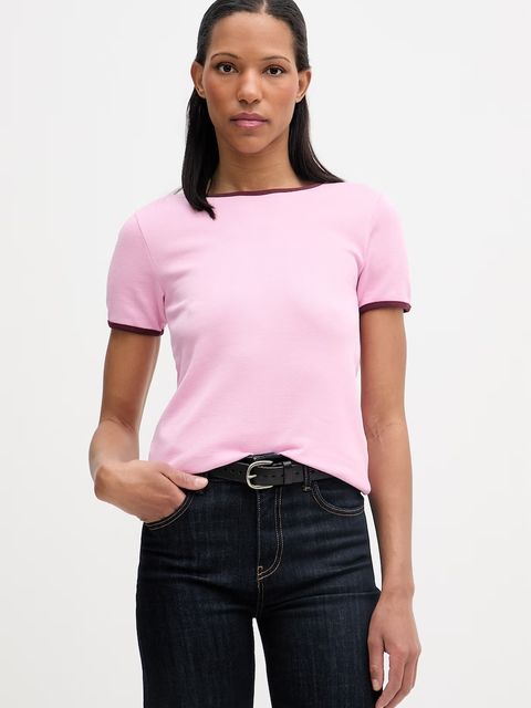 Marc O'Polo T-shirt damski bawełniany - zdjęcie produktu nr 2