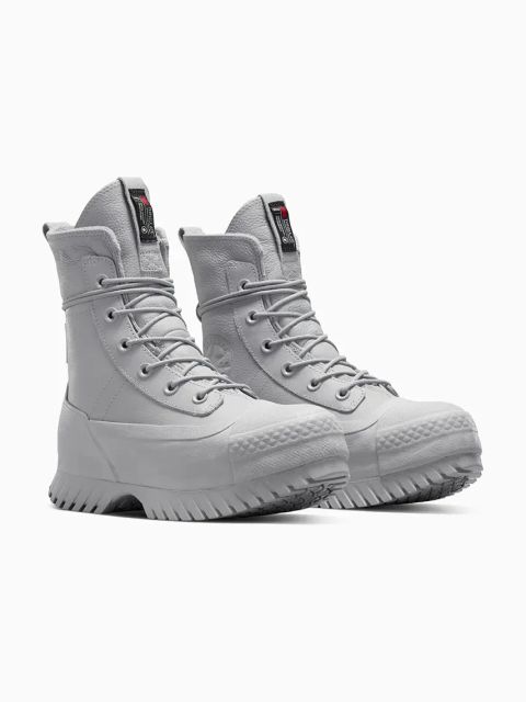 Converse trampki skórzane Chuck Taylor All Star Lugged 2.0 CC kolor szary A12344C